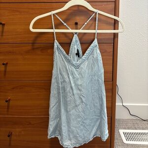 Light Blue Strappy Top